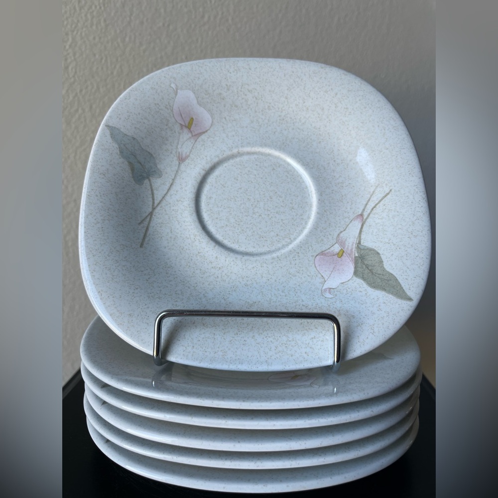 MIKASA Natural Beauty 🪴 Garden Side (6) Saucer Plate Set